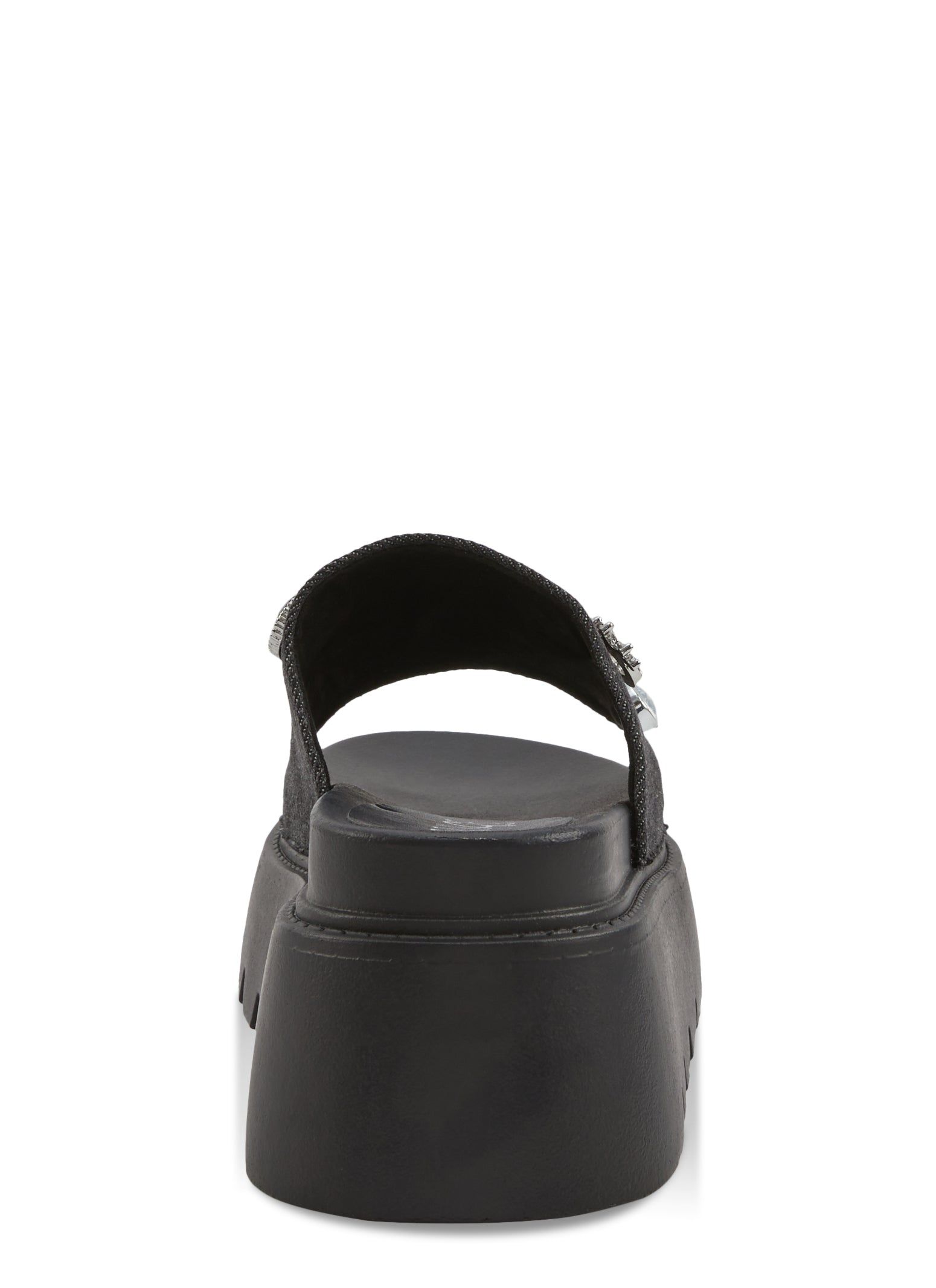 Queen Charm Denim Band Platform Slide Sandals sold by Rainbow product image thumbnail 3