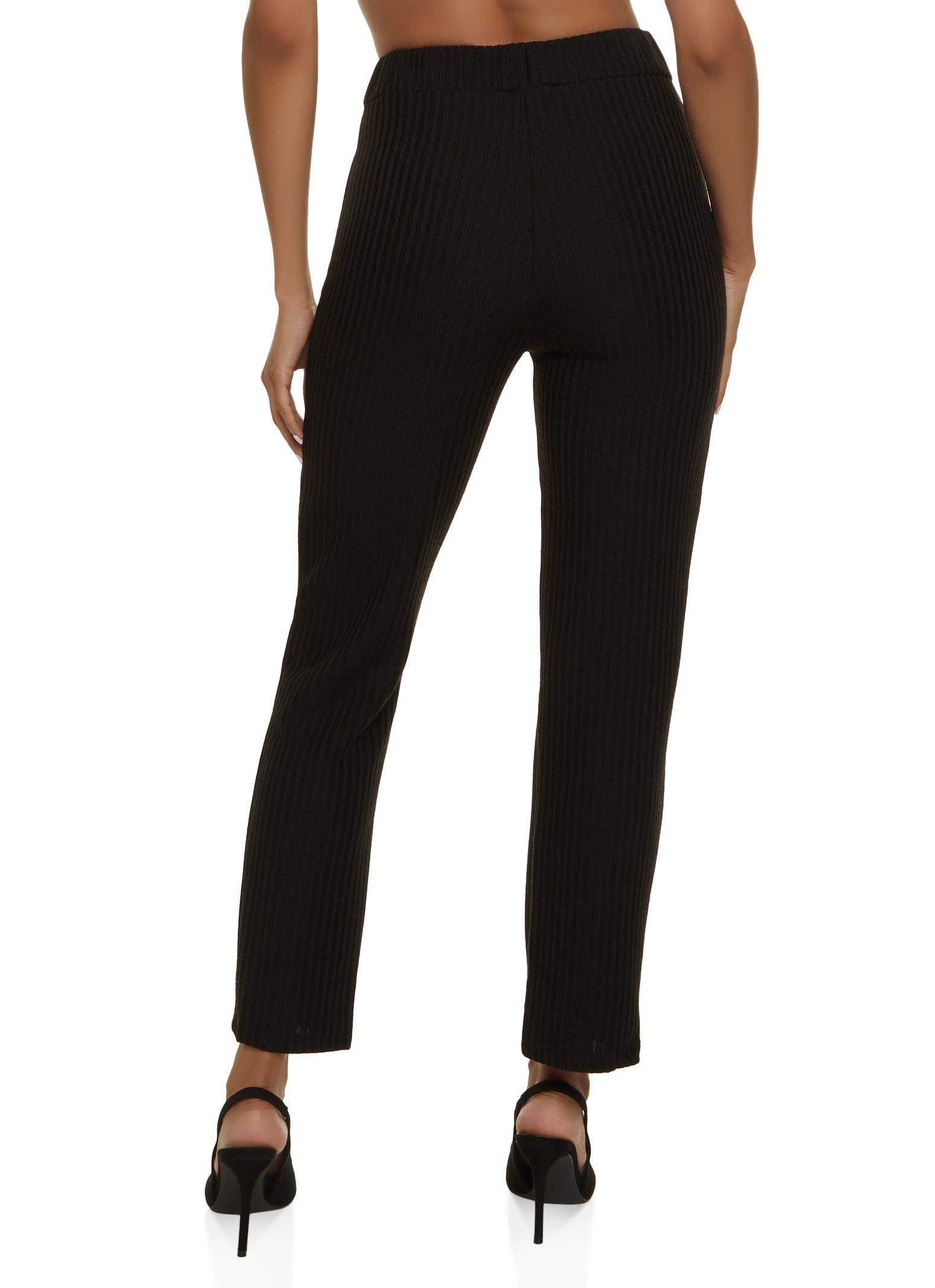 Drawstring Ribbed Straight Leg Pants sold by Rainbow product image thumbnail 2