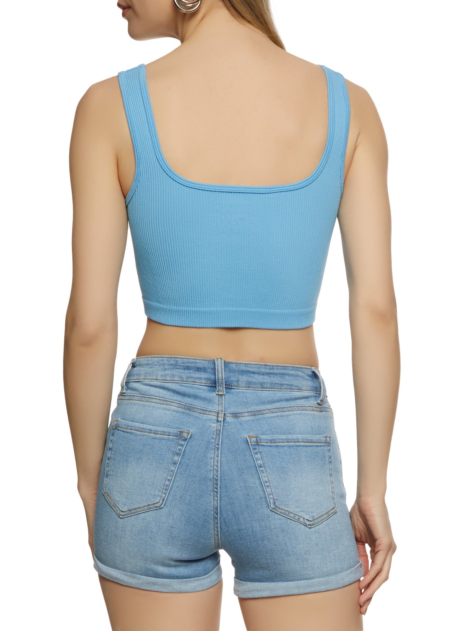 Seamless Rib Knit Crop Top sold by Rainbow product image thumbnail 2