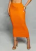 Textured Knit High Waist Maxi Pencil Skirt sold by Rainbow