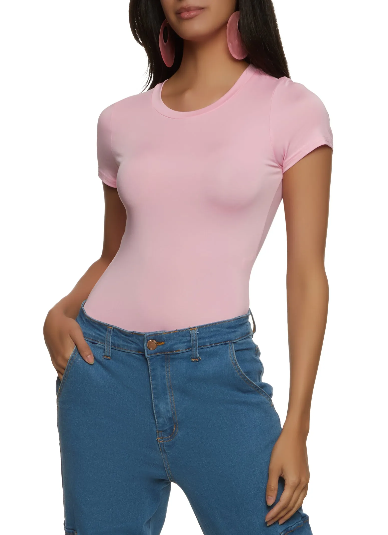 Basic Crew Neck Bodysuit sold by Rainbow product image thumbnail 2