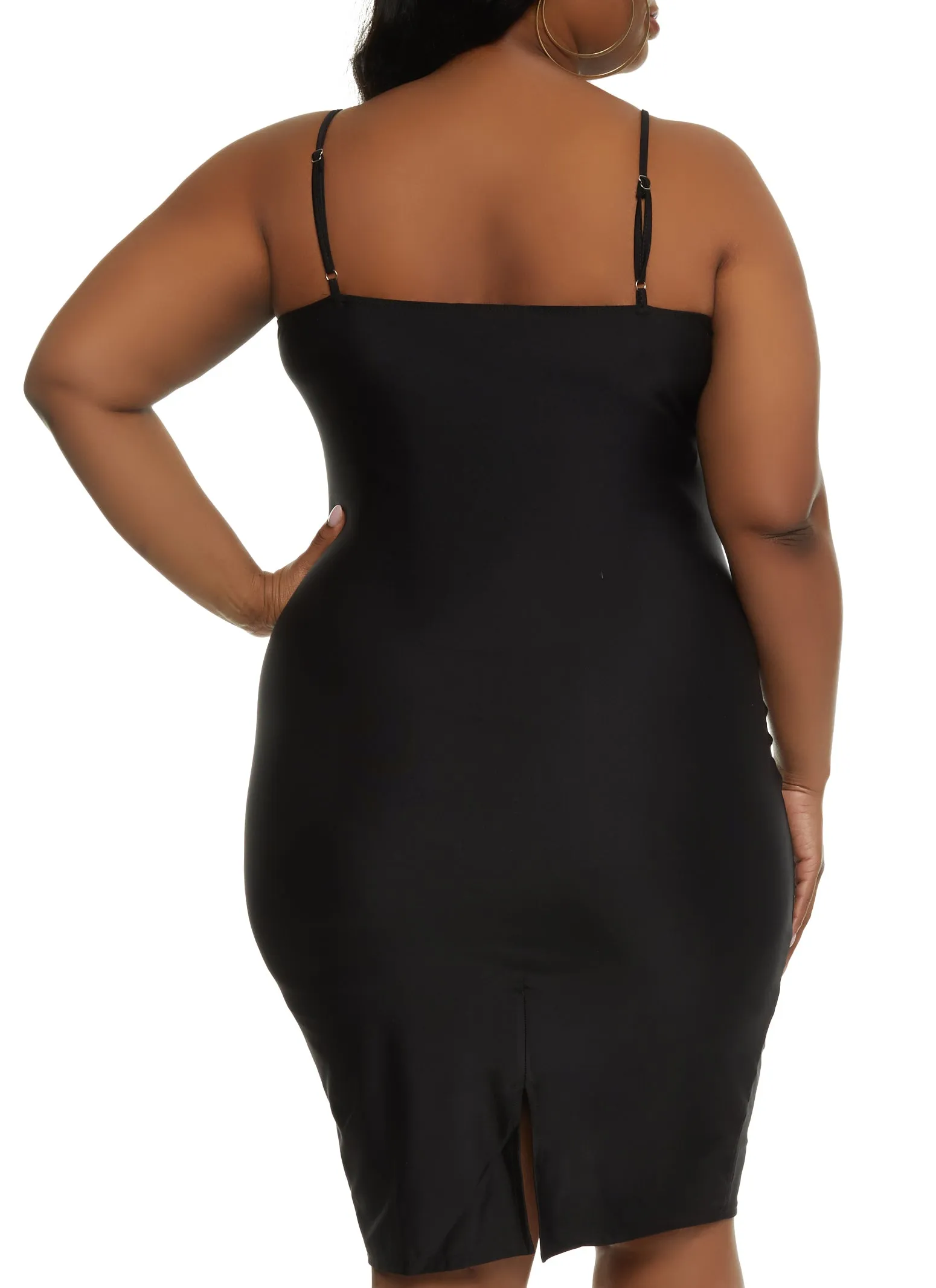 Plus Size Scoop Neck Midi Cami Dress sold by Rainbow product image thumbnail 3