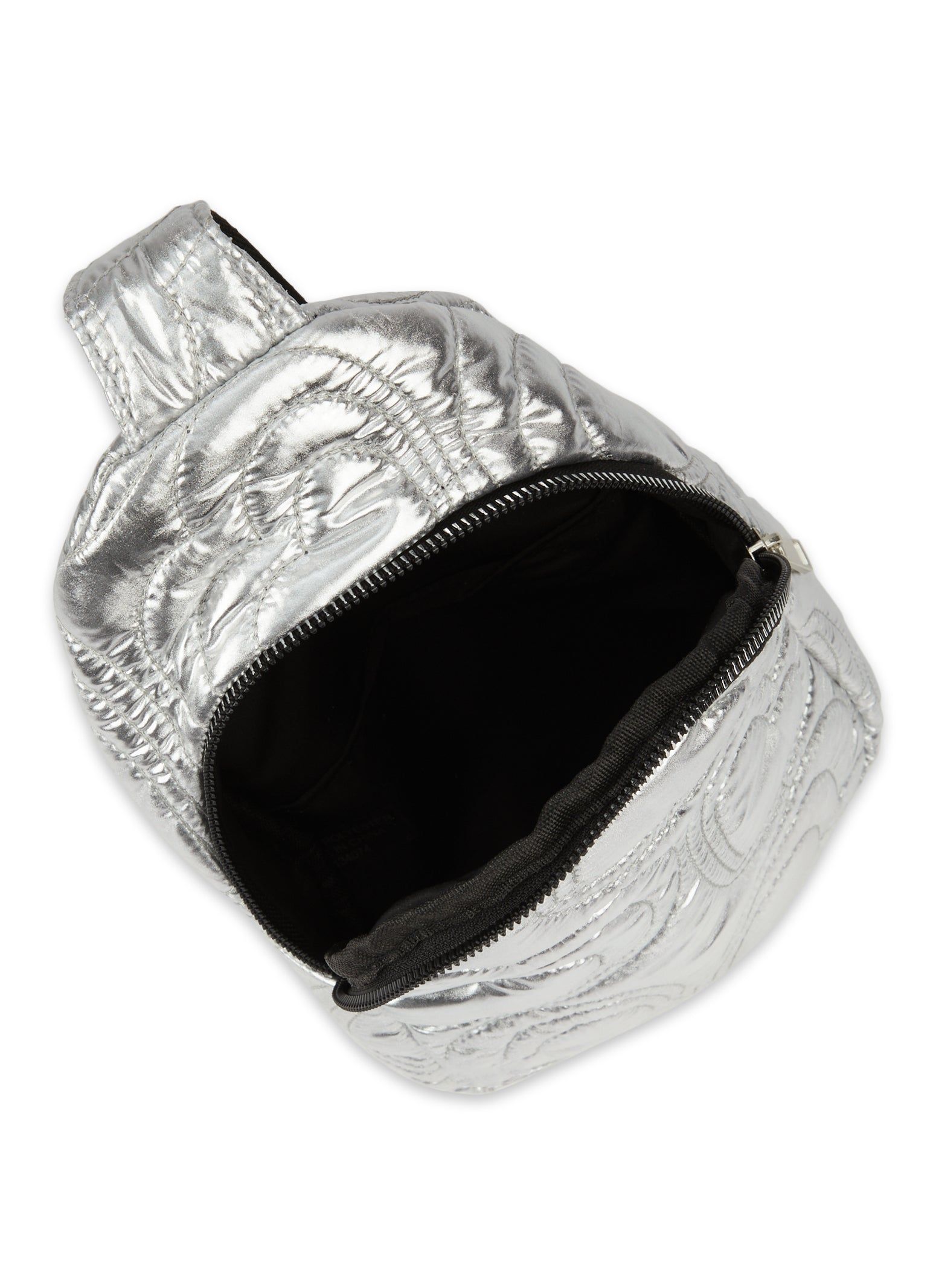 Faux Leather Heart Quilted Sling Backpack sold by Rainbow product image thumbnail 3