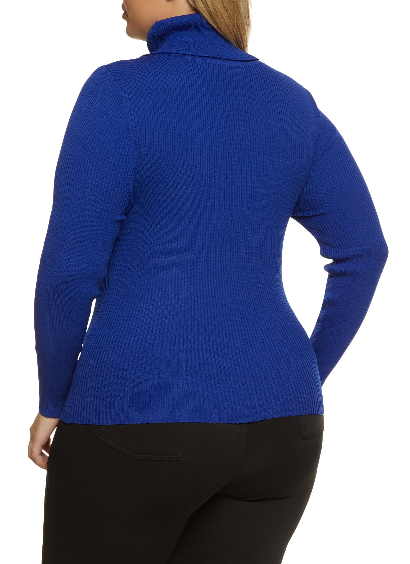 Plus Size Ribbed Knit Turtleneck Top sold by Rainbow product image thumbnail 2