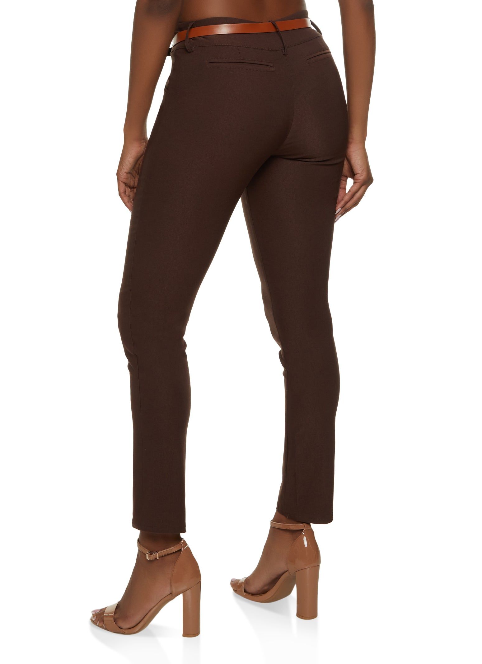 Belted Skinny Dress Pants sold by Rainbow product image thumbnail 3