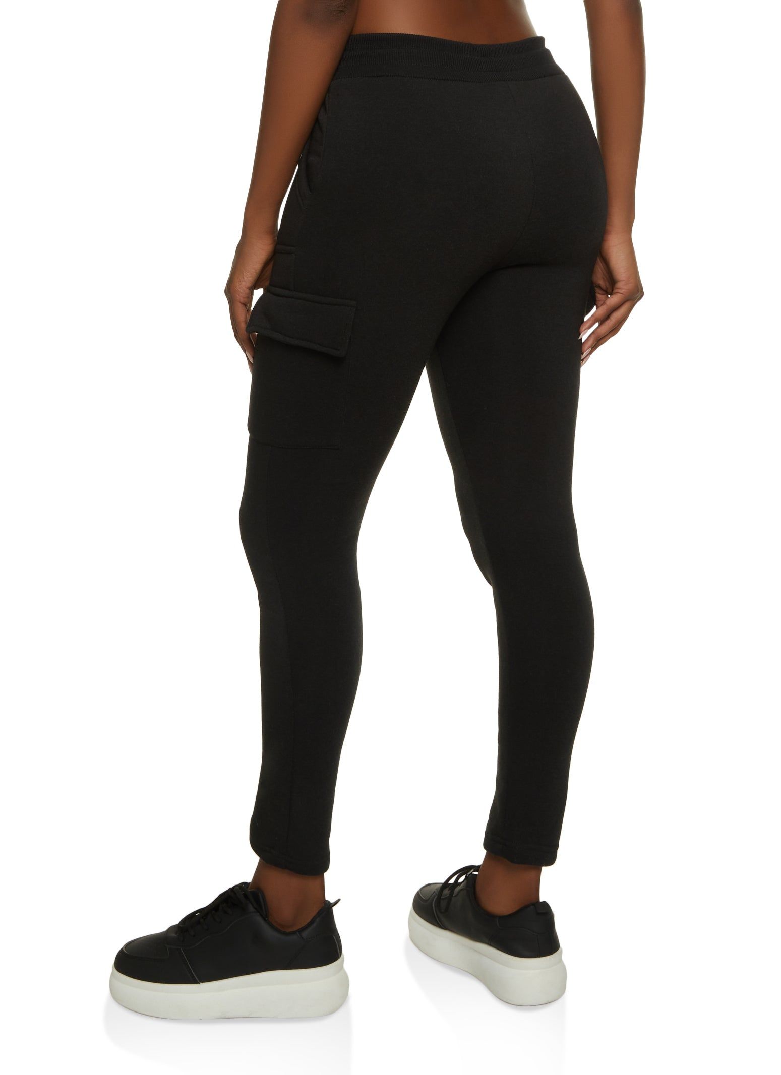 Fleece Drawstring Cargo Pocket Sweatpants sold by Rainbow product image thumbnail 2