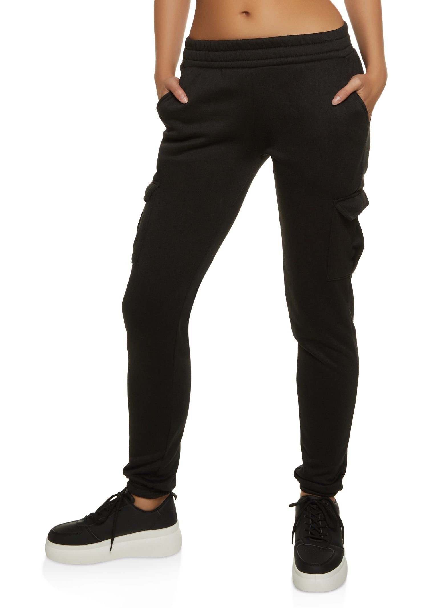 Fleece Cargo Pocket Sweatpants sold by Rainbow