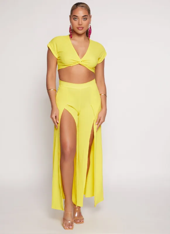 High Waist Palazzo Pants sold by Rainbow