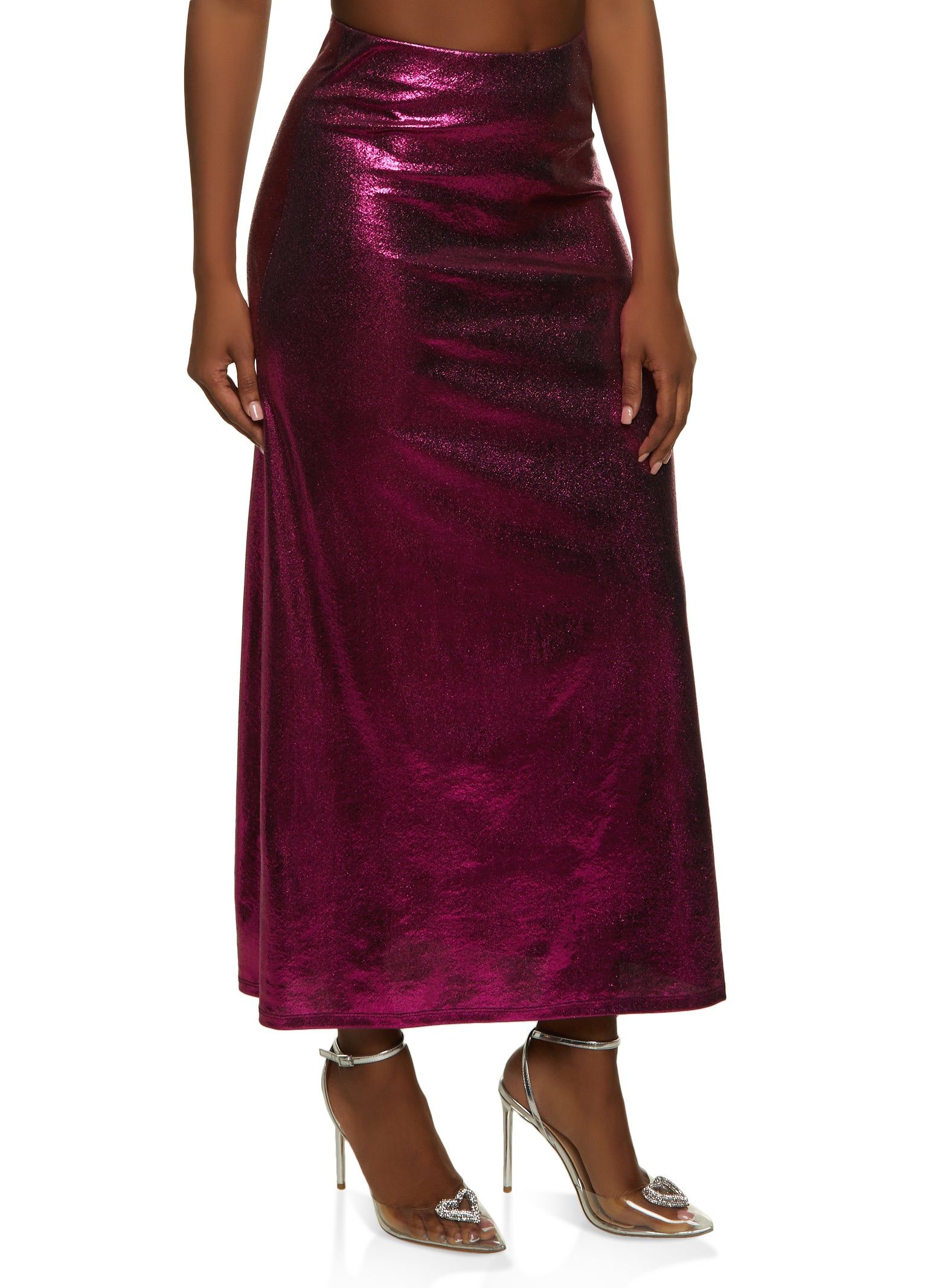 Shimmer Knit Maxi Skirt sold by Rainbow