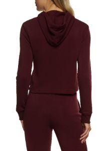Fleece Hooded Cropped Sweatshirt sold by Rainbow