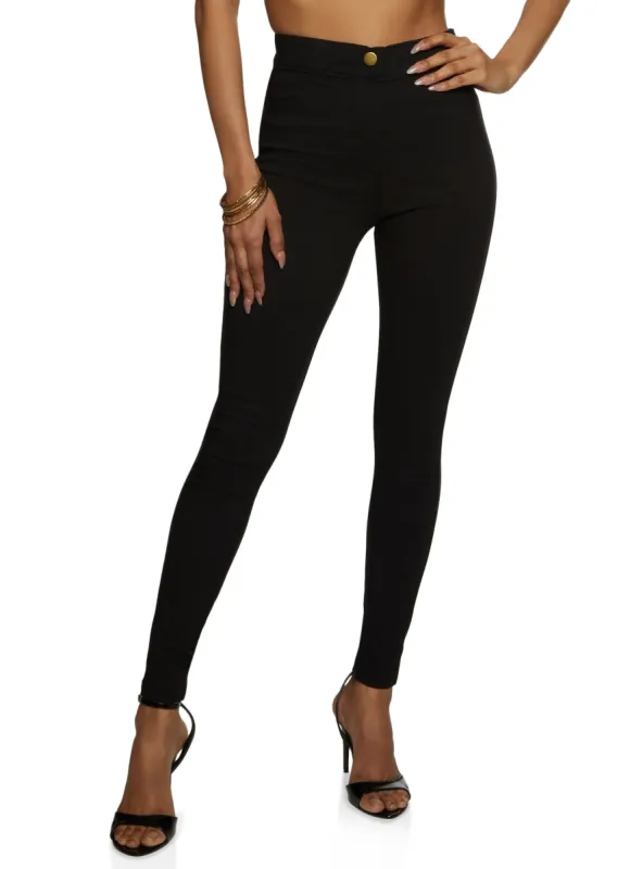 High Waisted Stretch Skinny Pants sold by Rainbow