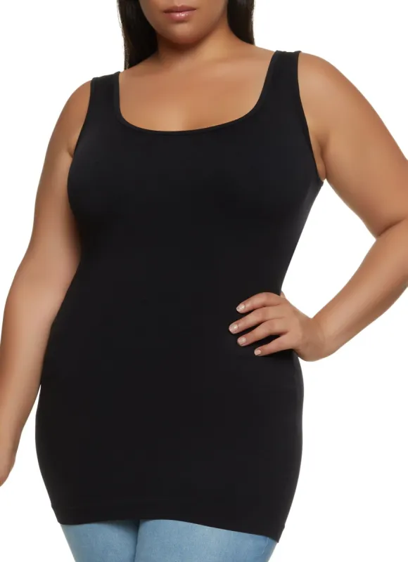 Plus Size Seamless Tank Top sold by Rainbow