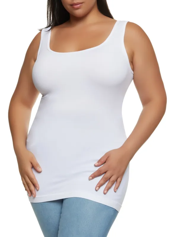 Plus Size Seamless Tank Top sold by Rainbow