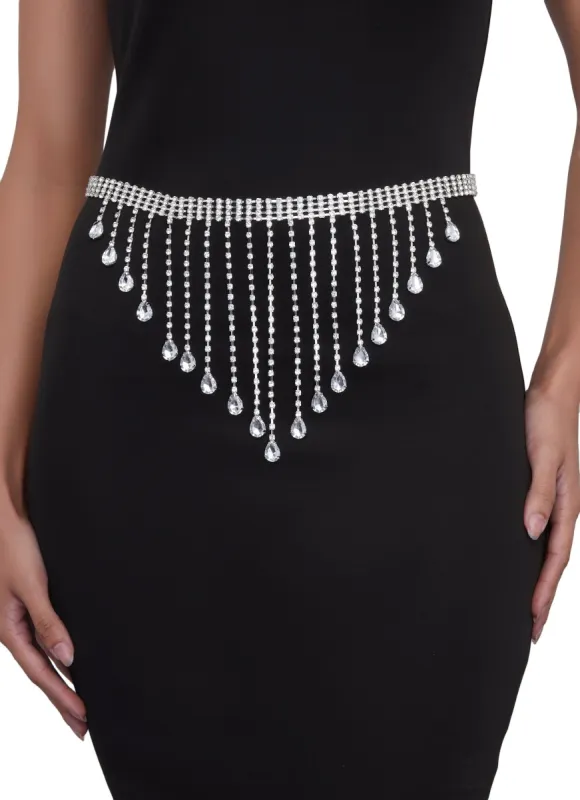 Rhinestone Fringe Belt sold by Rainbow