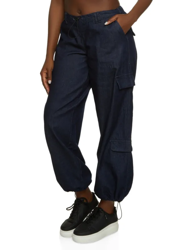 Almost Famous Denim Cargo Joggers sold by Rainbow