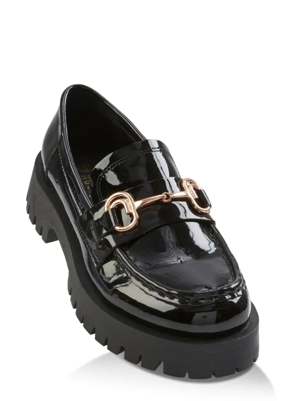 Horsebit Platform Loafers sold by Rainbow