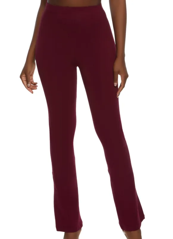 High Waist Flared Leg Pants sold by Rainbow