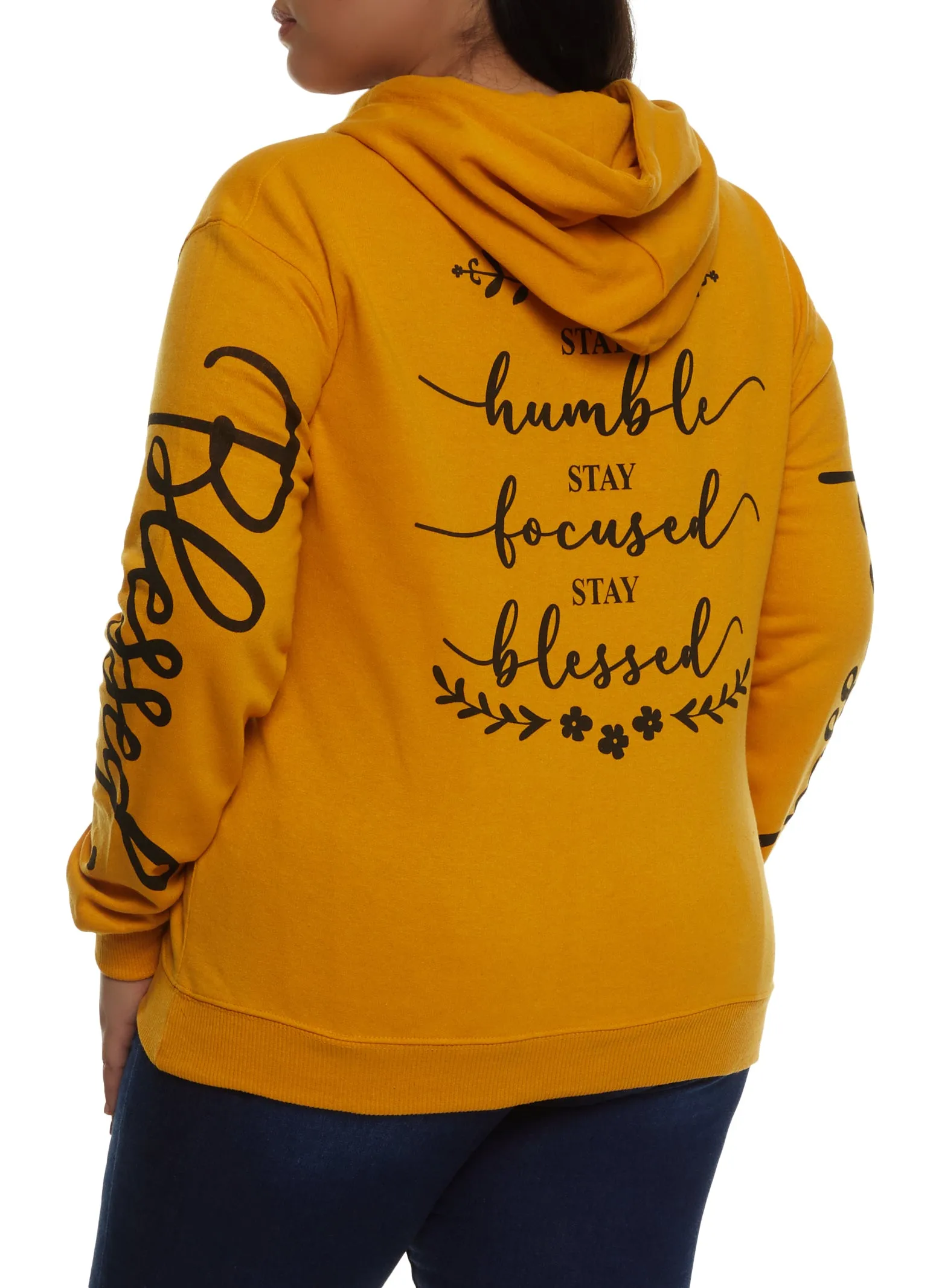 Plus Size Sequin Blessed Beyond Measure Graphic Hoodie sold by Rainbow product image thumbnail 2