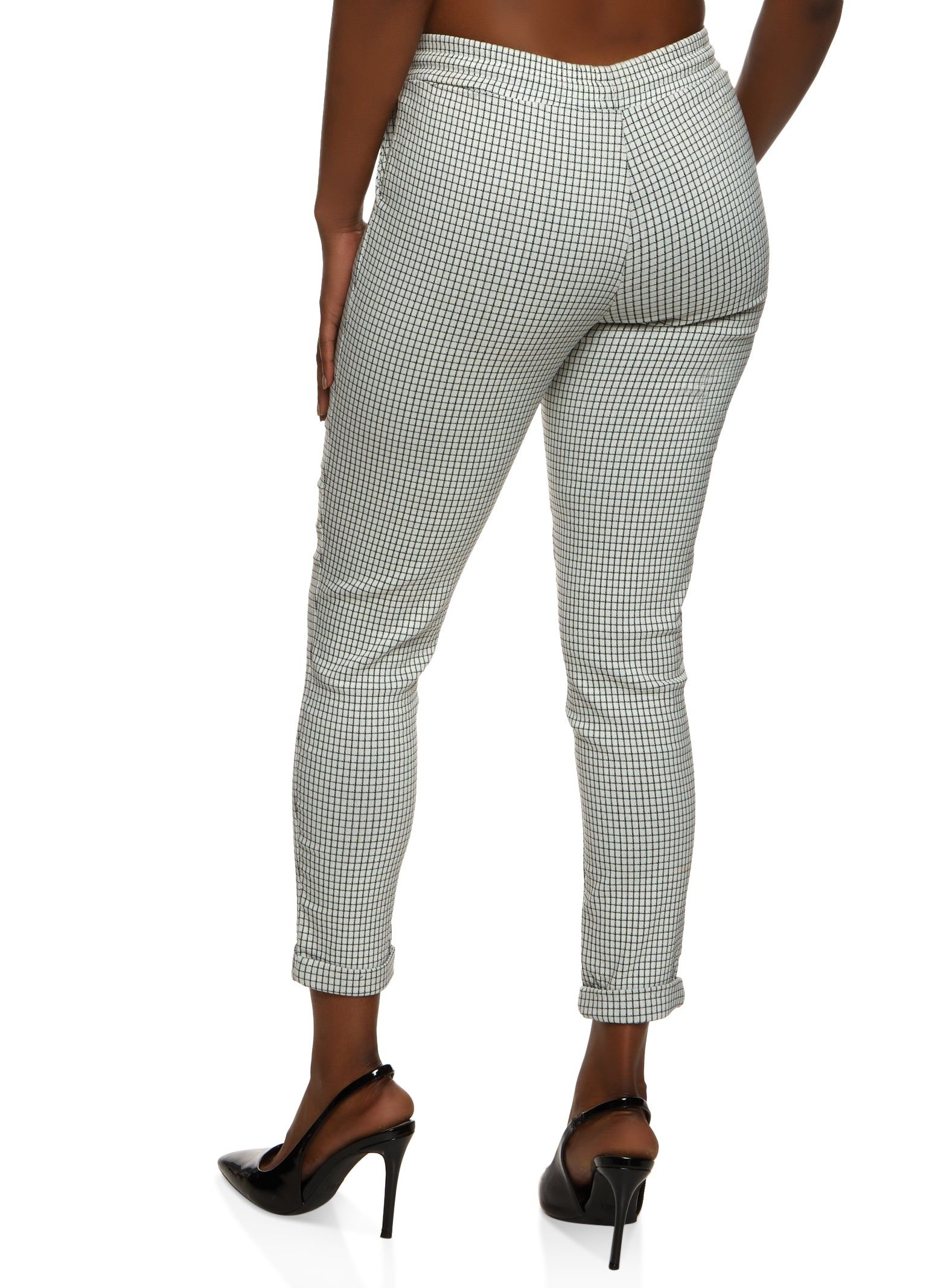 Windowpane Plaid Drawstring Dress Pants sold by Rainbow product image thumbnail 2