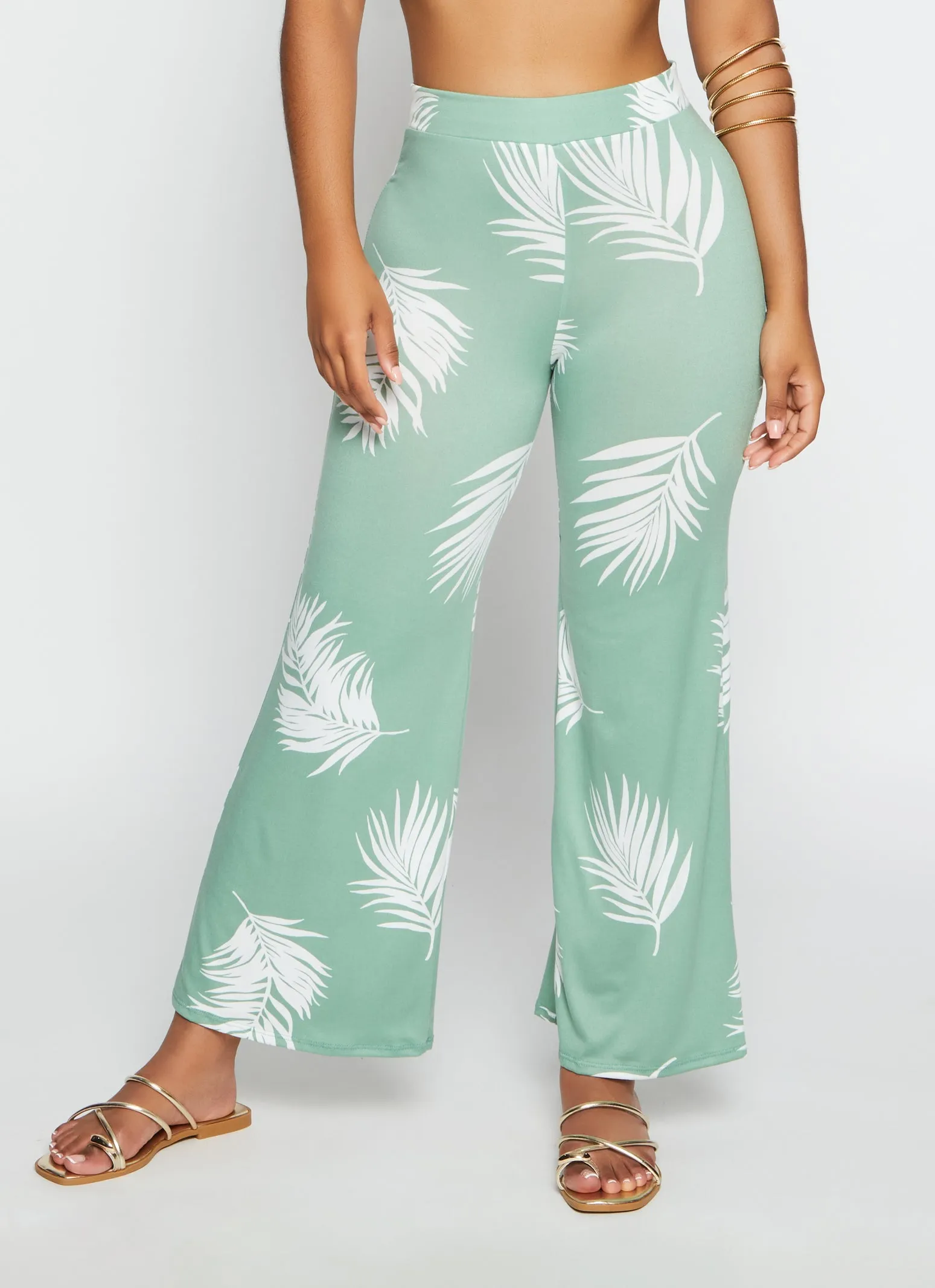 Printed High Waist Wide Leg Pants sold by Rainbow product image thumbnail 2