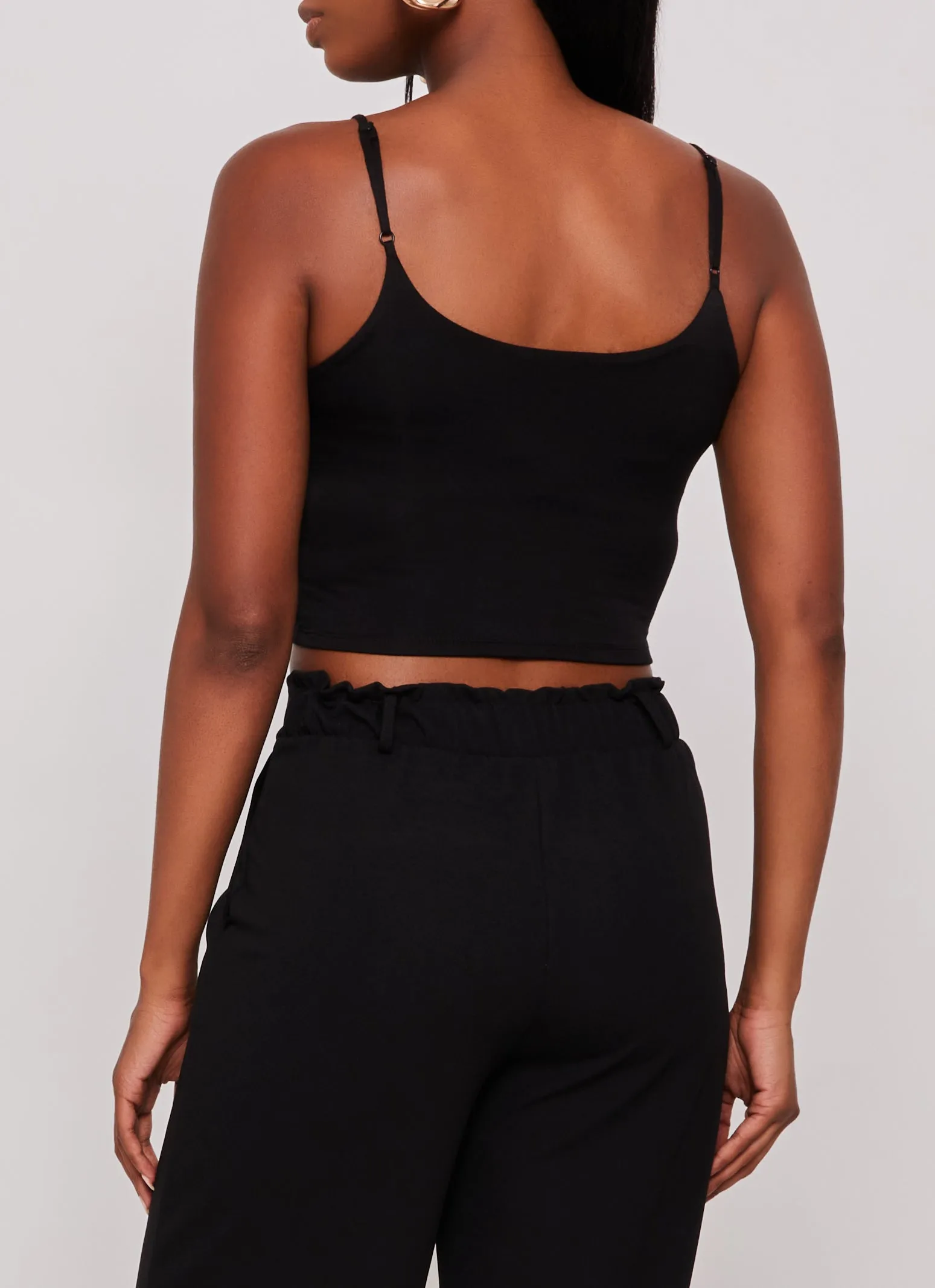 Double Lined Scoop Neck Cropped Cami sold by Rainbow product image thumbnail 3