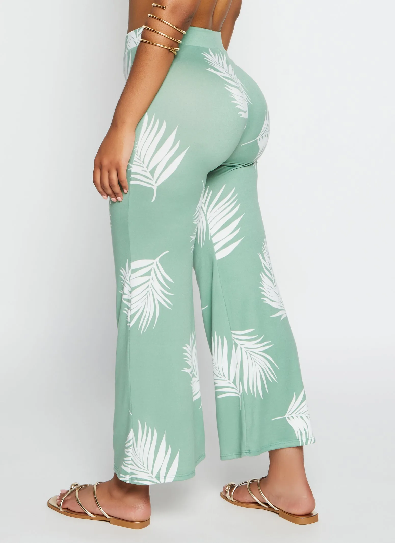 Printed High Waist Wide Leg Pants sold by Rainbow product image thumbnail 3
