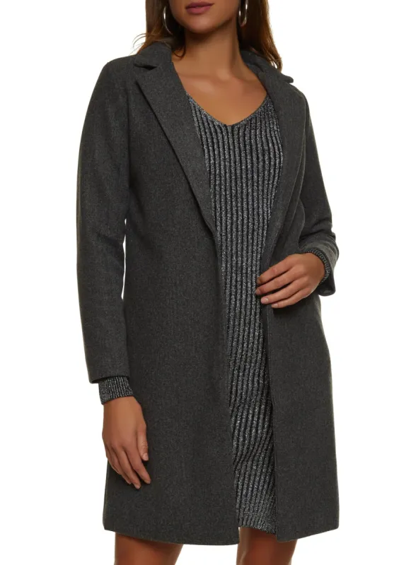 Single Button Front Peacoat sold by Rainbow