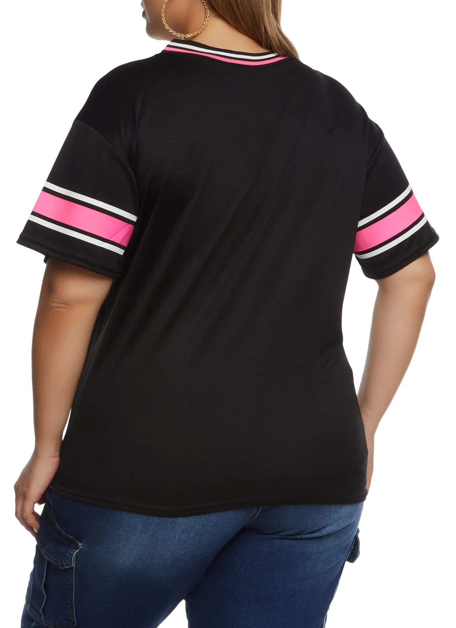 Plus Size Brooklyn 2 Football Jersey sold by Rainbow product image thumbnail 3