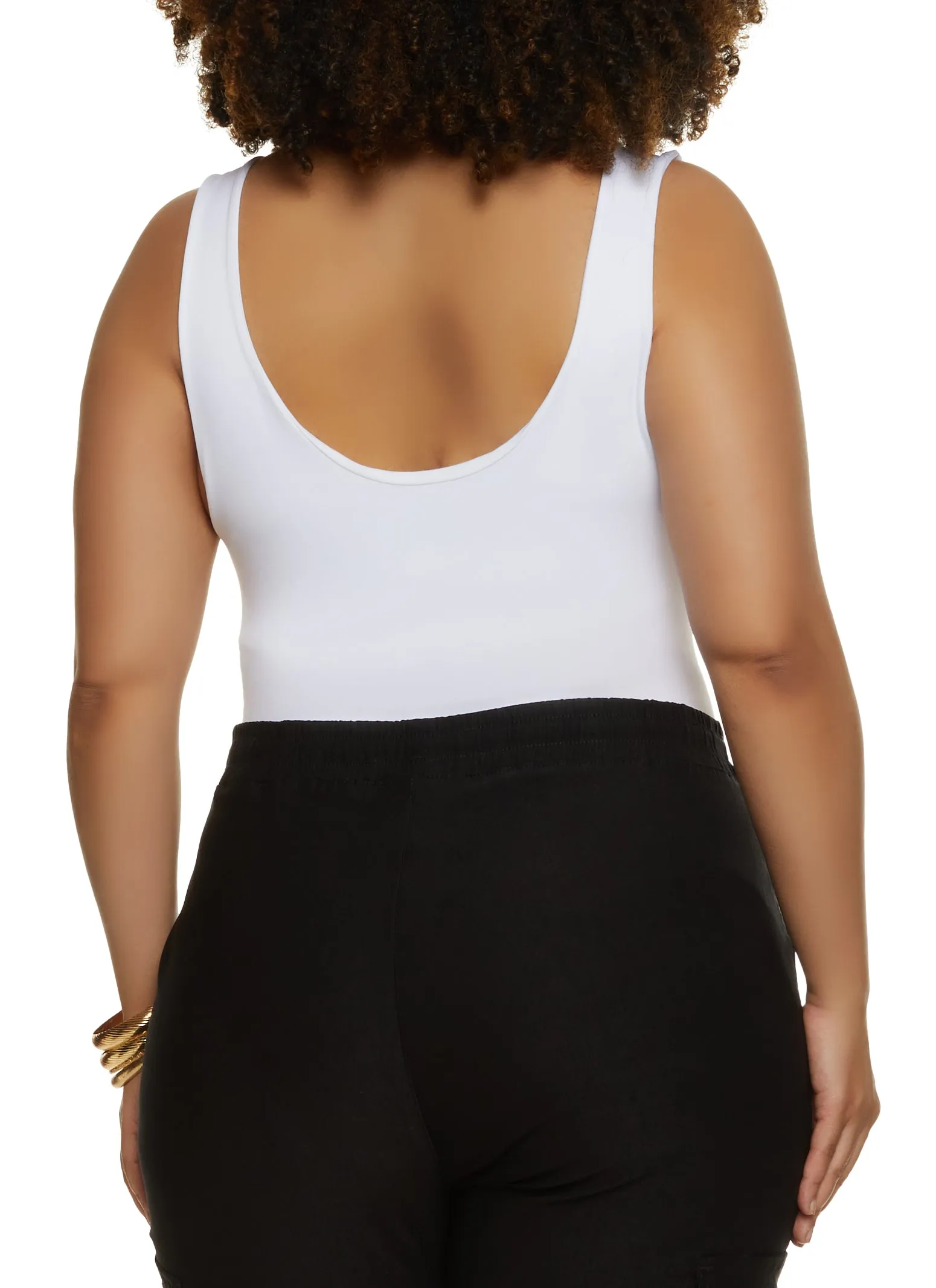 Plus Size Seamless Scoop Neck Bodysuit sold by Rainbow product image thumbnail 3