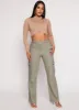 Seamless Cable Knit Mock Neck Crop Top sold by Rainbow
