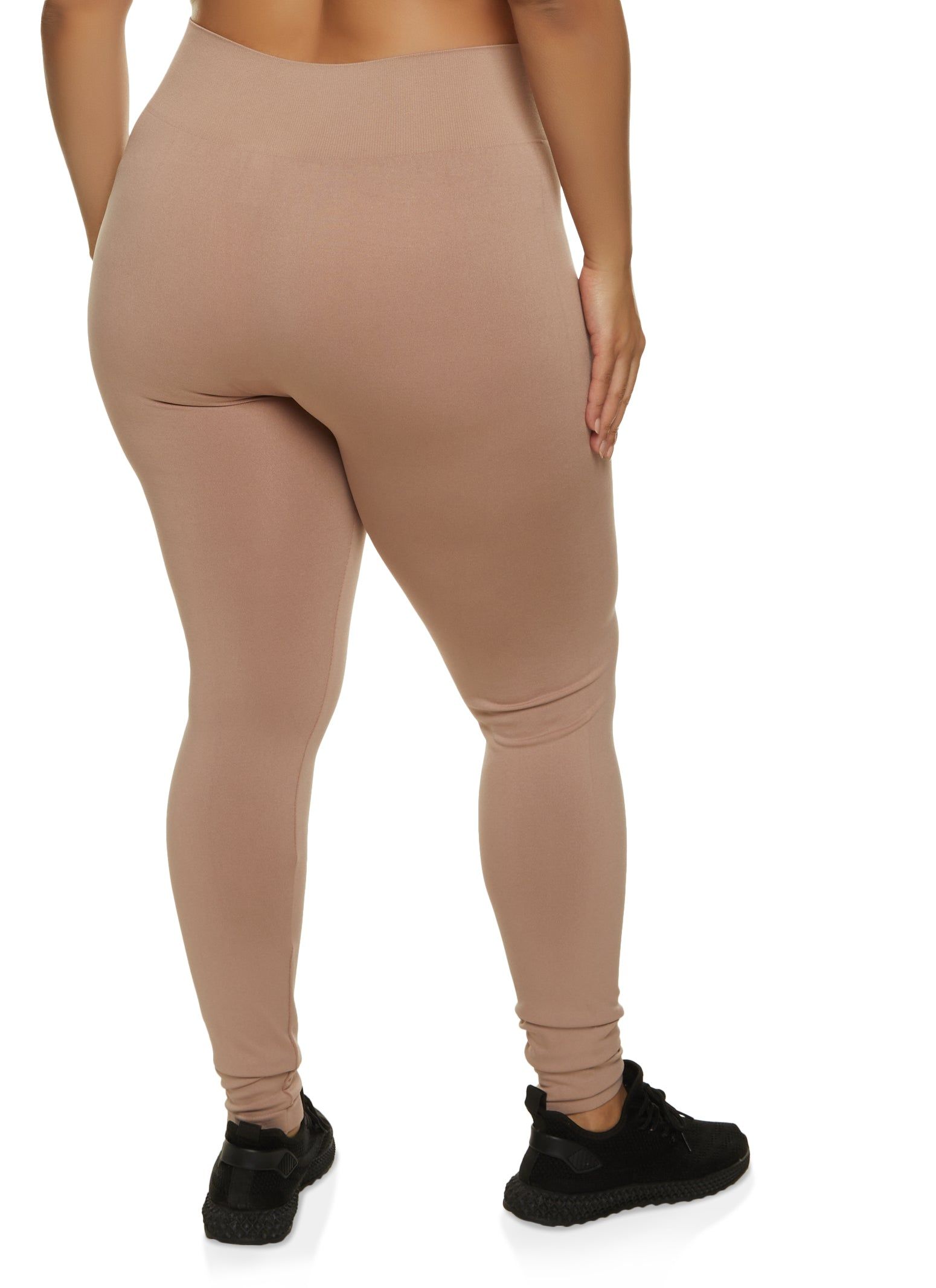 Plus Size High Waist Seamless Activewear Leggings sold by Rainbow product image thumbnail 2