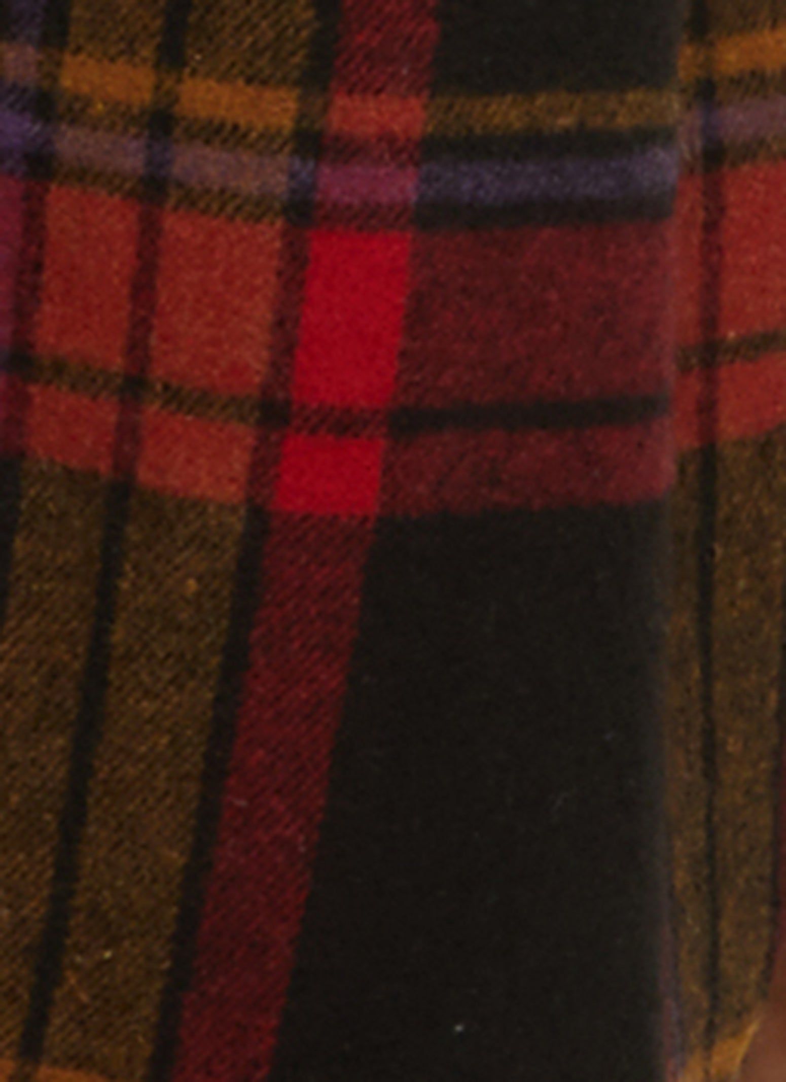 Plus Size Faux Fur Collar Plaid Print Shacket sold by Rainbow product image thumbnail 4