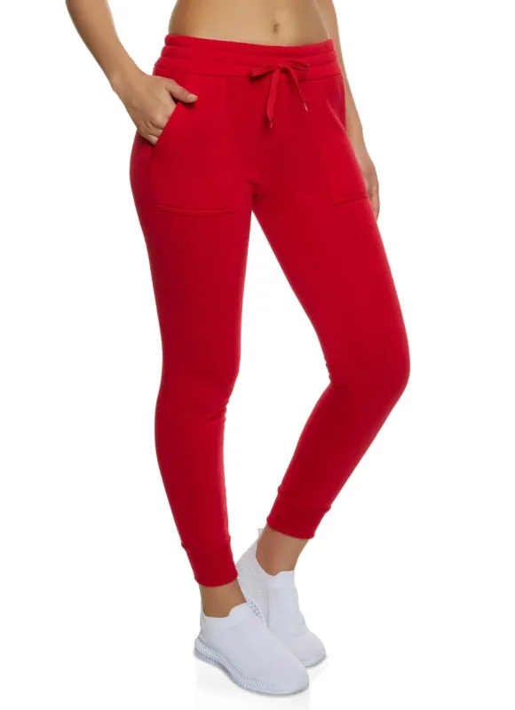 Basic Solid Fleece Joggers sold by Rainbow