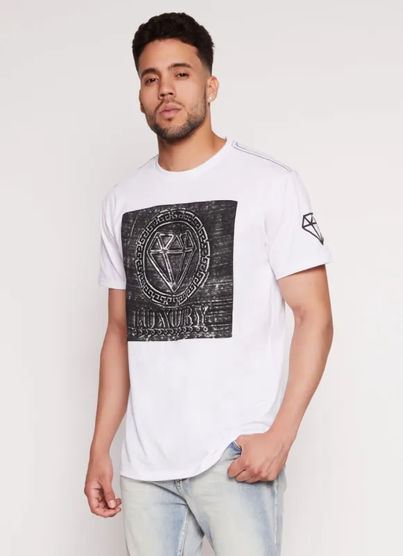 Mens Luxury Patch Graphic Tee sold by Rainbow