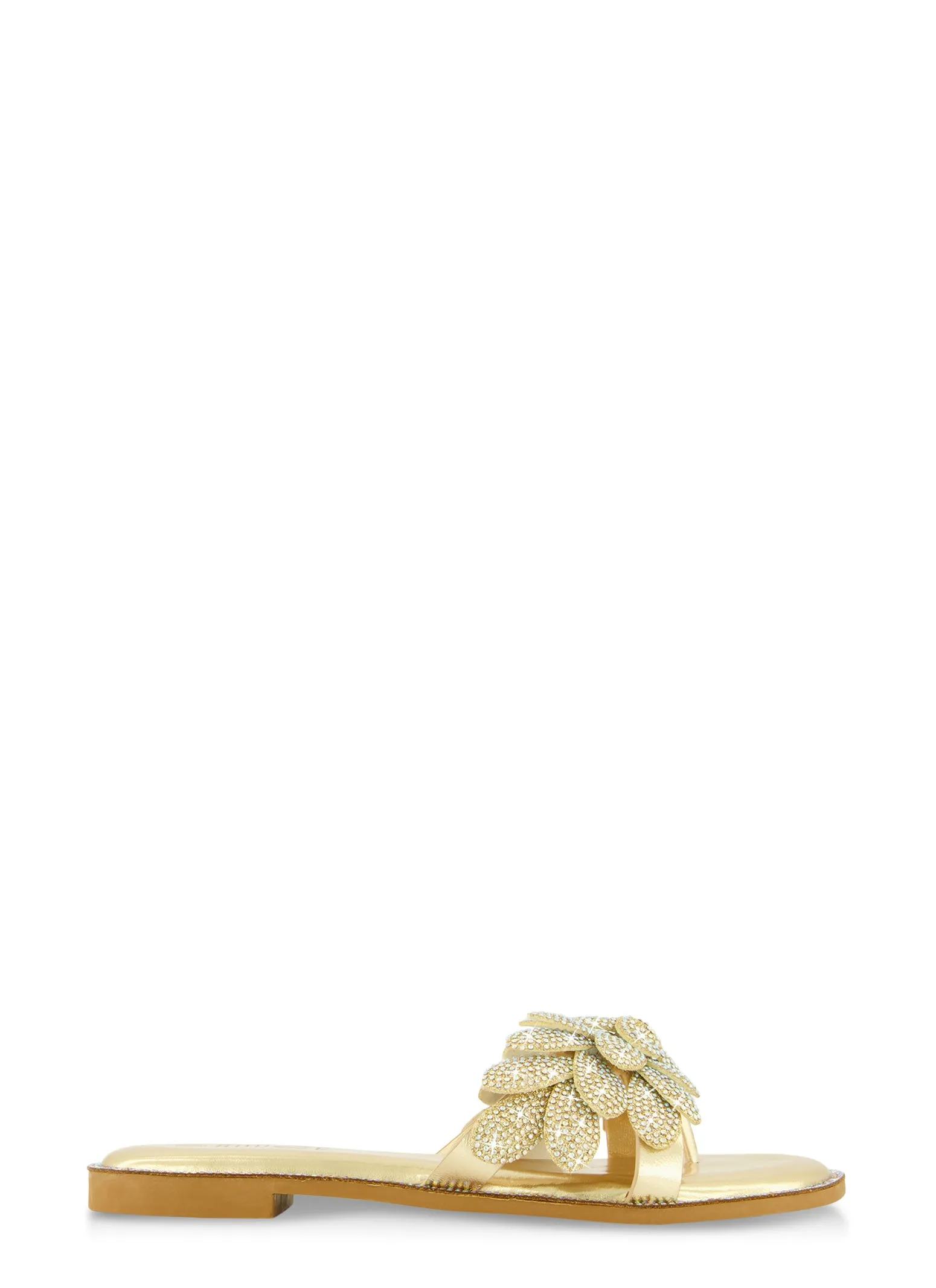 Rhinestone Studded Petal Thong Sandals sold by Rainbow product image thumbnail 2