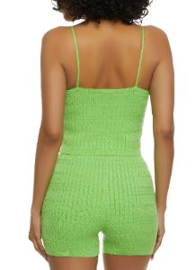 Cable Knit Cropped Cami sold by Rainbow
