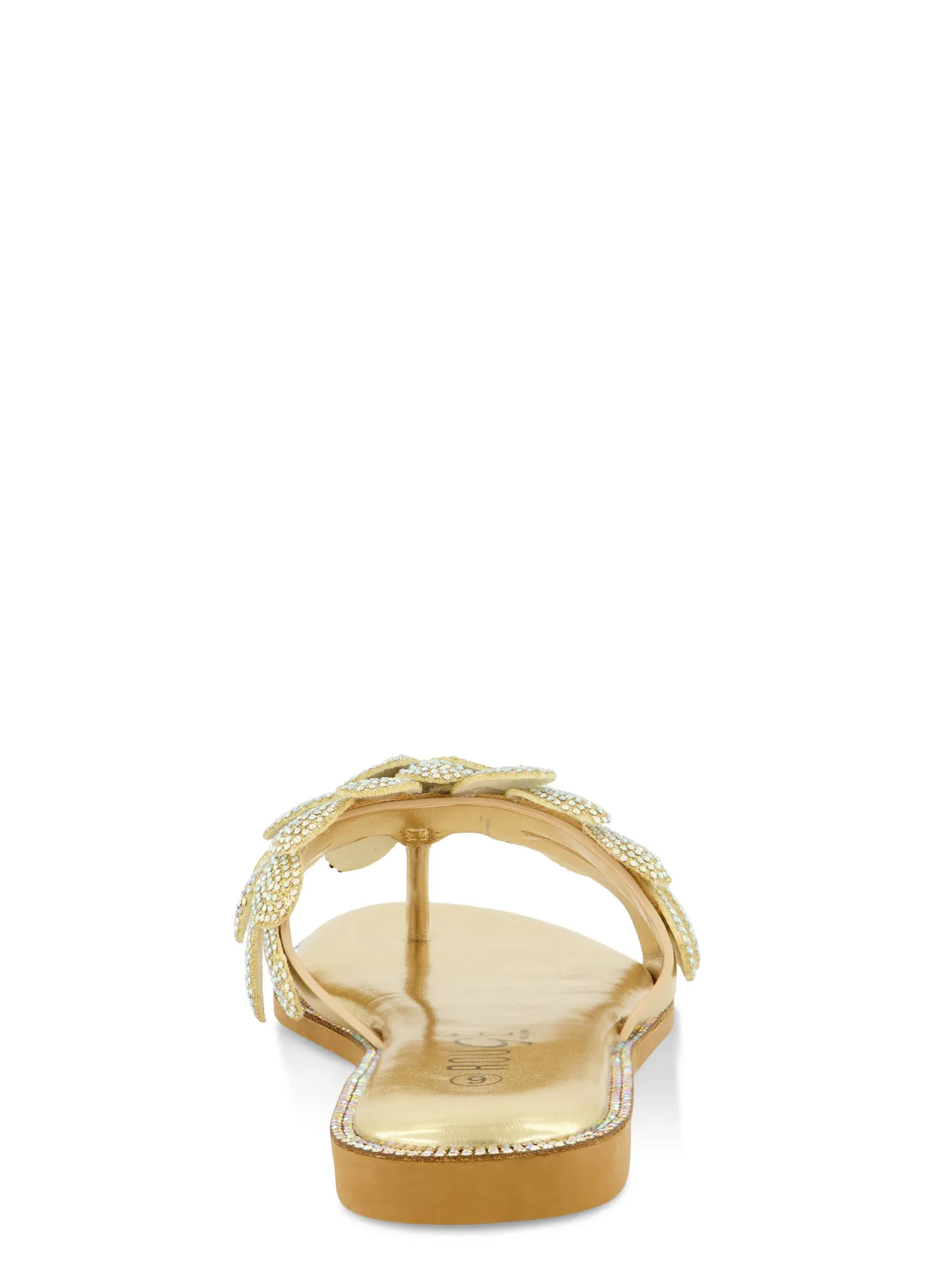 Rhinestone Studded Petal Thong Sandals sold by Rainbow product image thumbnail 3