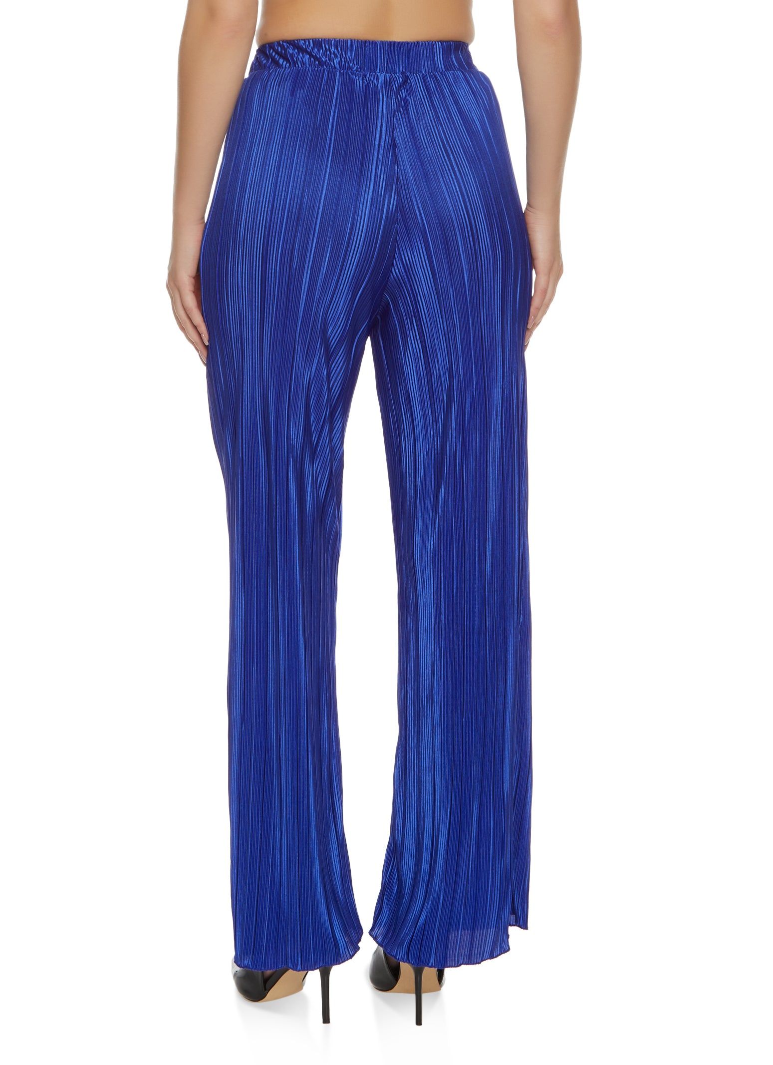 Plisse High Waisted Wide Leg Pants sold by Rainbow product image thumbnail 2