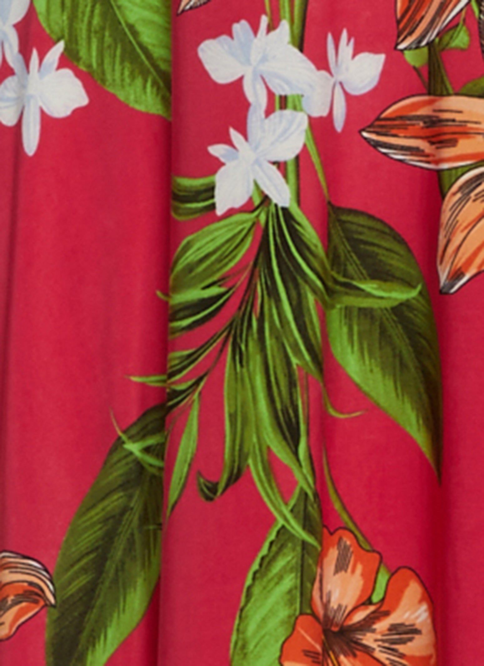 Plus Size Tropical Print Tie Waist Wrap Dress sold by Rainbow product image thumbnail 4