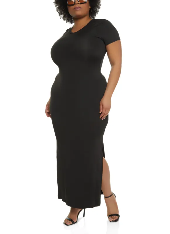 Plus Size T Shirt Maxi Dress sold by Rainbow