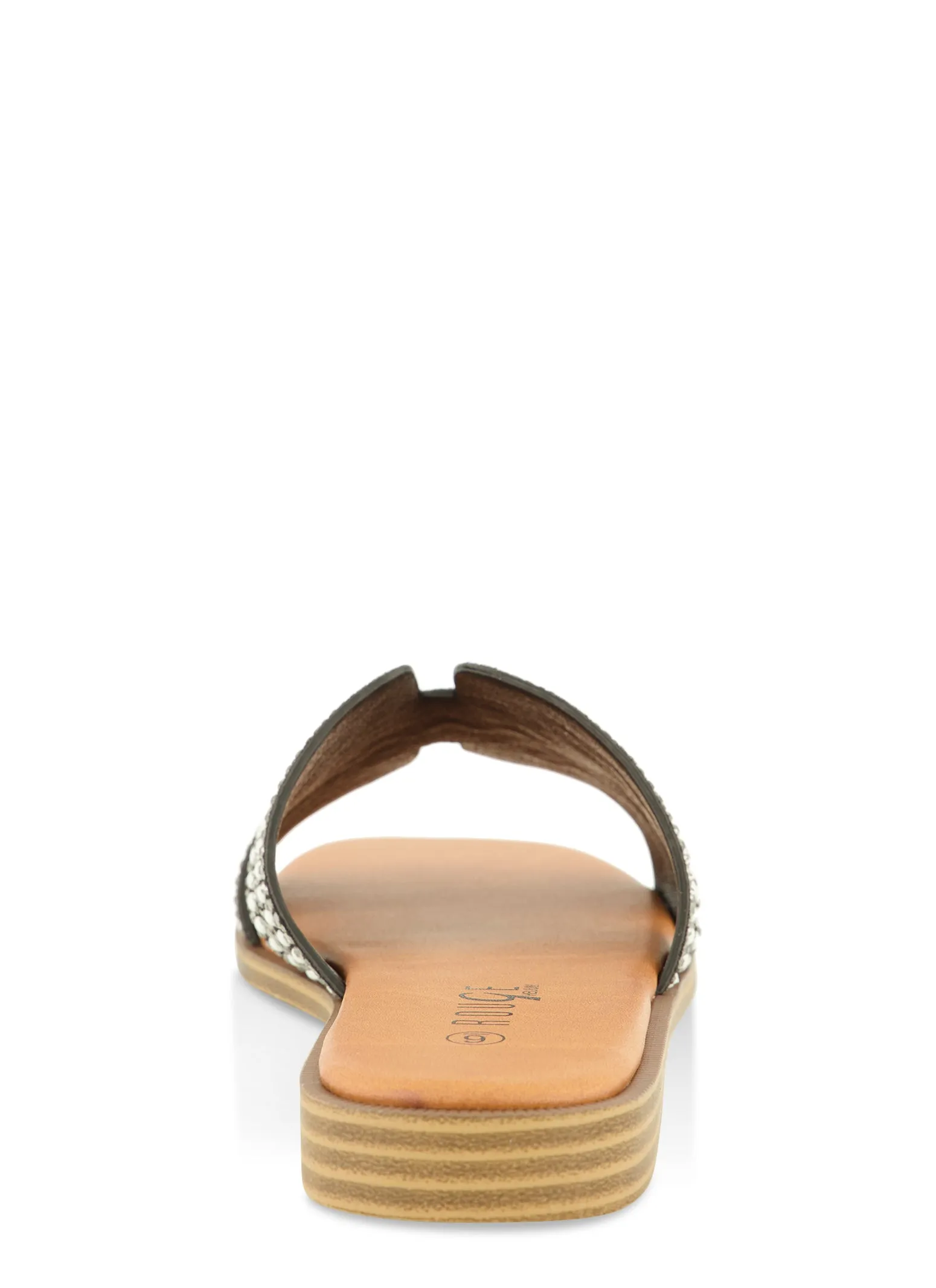 Faux Pearl Cut Out Band Slide Sandals sold by Rainbow product image thumbnail 3