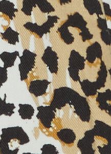 Almost Famous Leopard Pleated Denim Skort sold by Rainbow