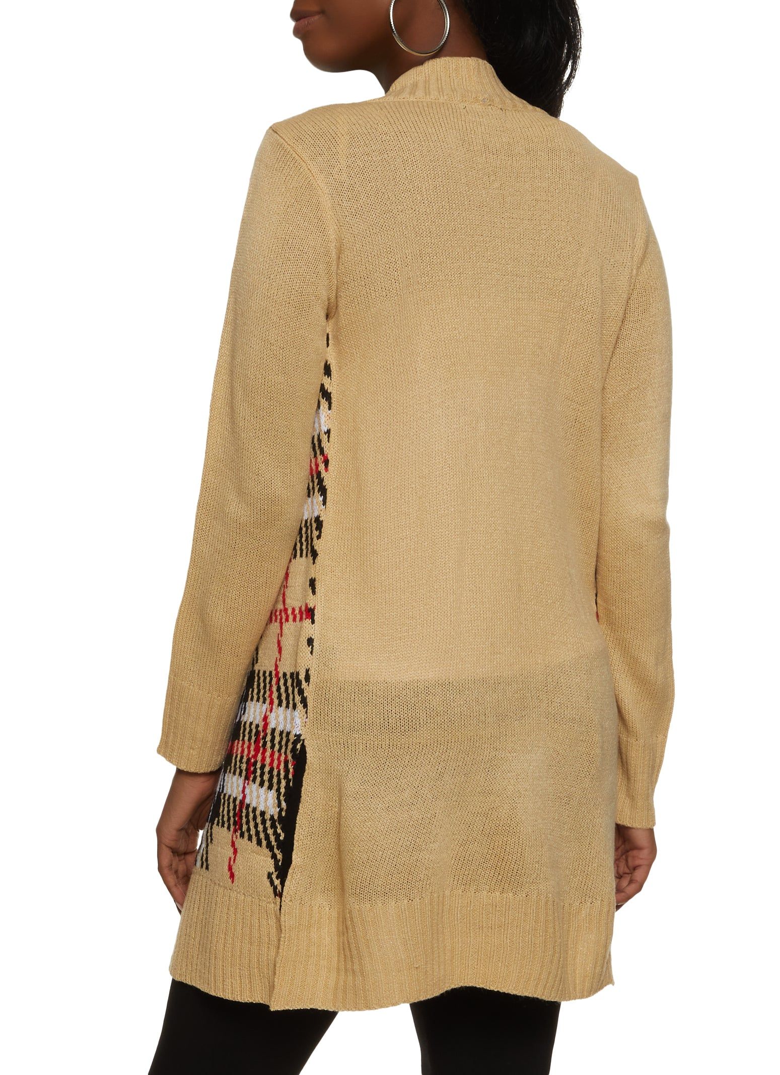 Plaid Open Front Cardigan sold by Rainbow product image thumbnail 2