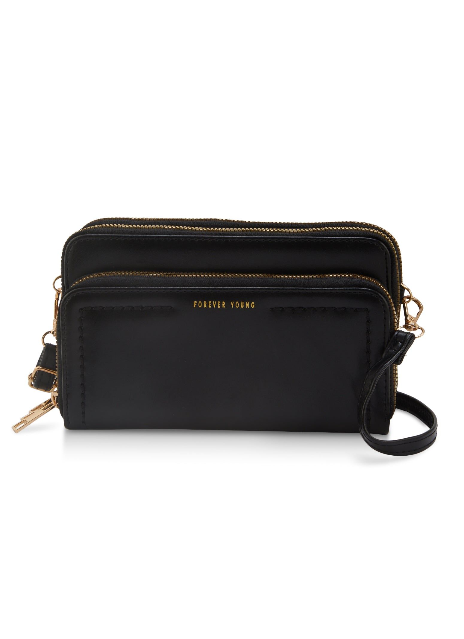 Triple Zipper Convertible Crossbody Bag sold by Rainbow product image thumbnail 2