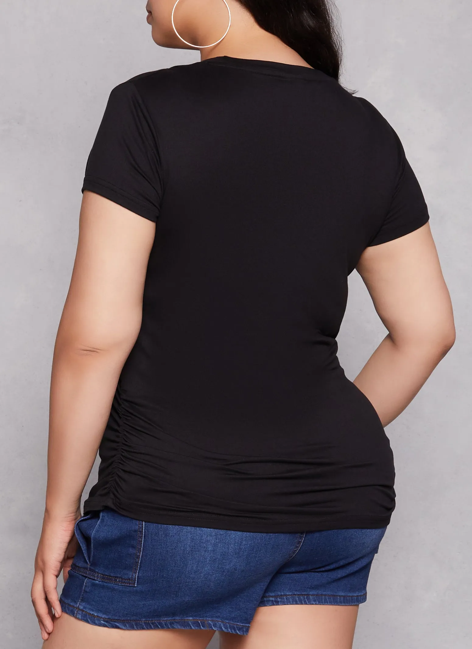 Plus Size Be Yourself 3D Foil Graphic Tee sold by Rainbow product image thumbnail 3