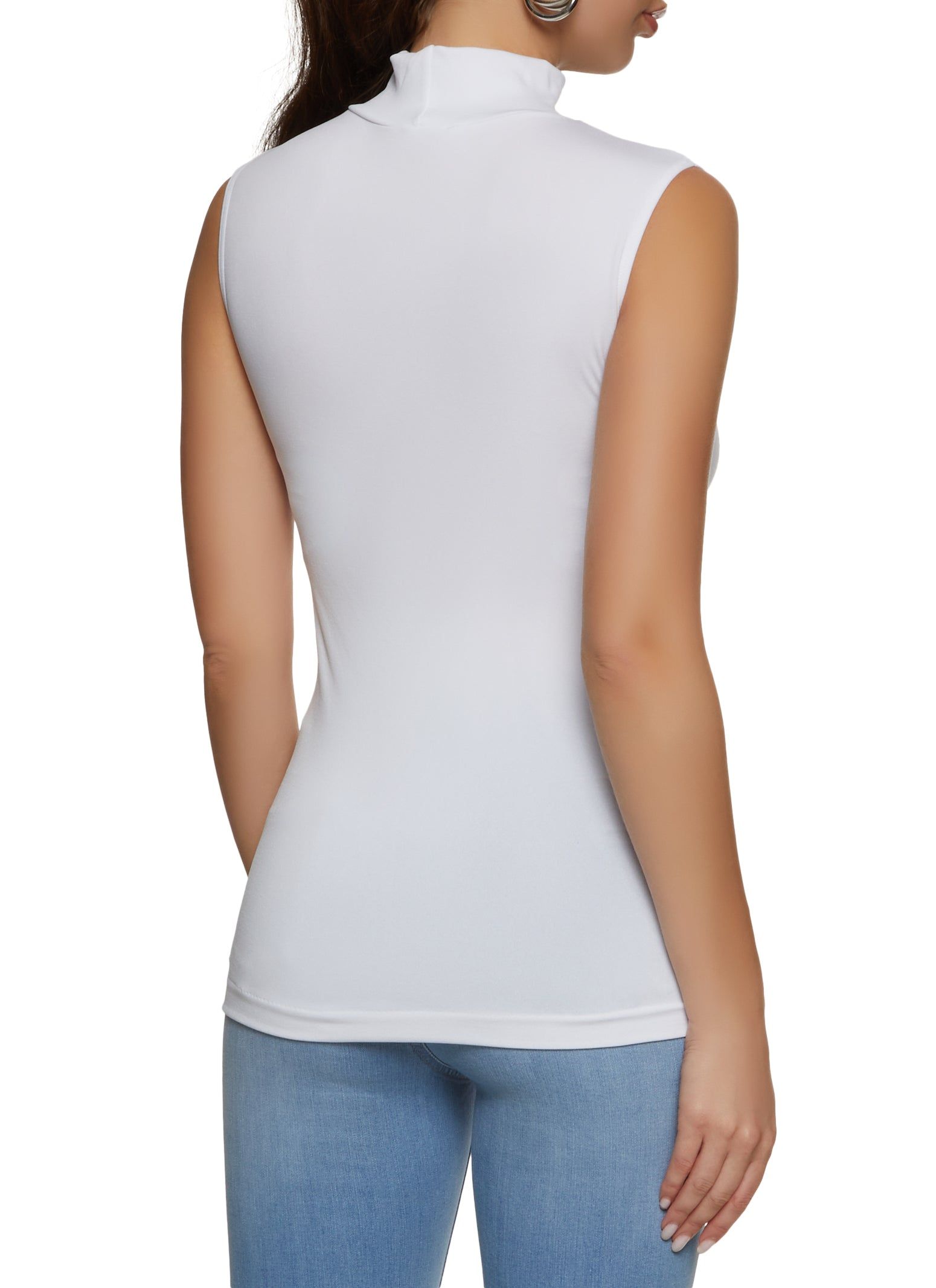 Seamless Mock Neck Tank Top sold by Rainbow product image thumbnail 2