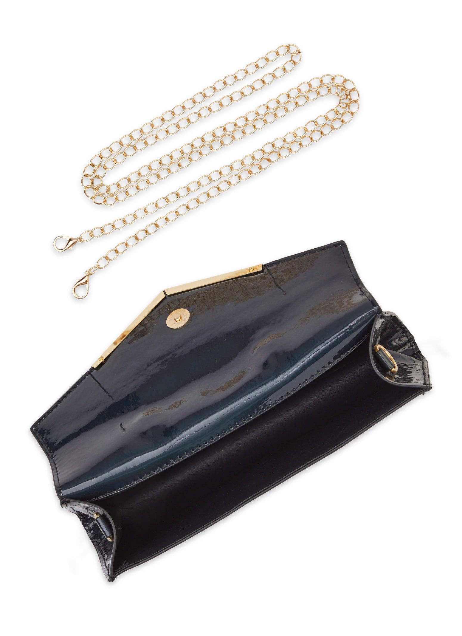 Faux Patent Leather Convertible Crossbody Clutch sold by Rainbow product image thumbnail 5