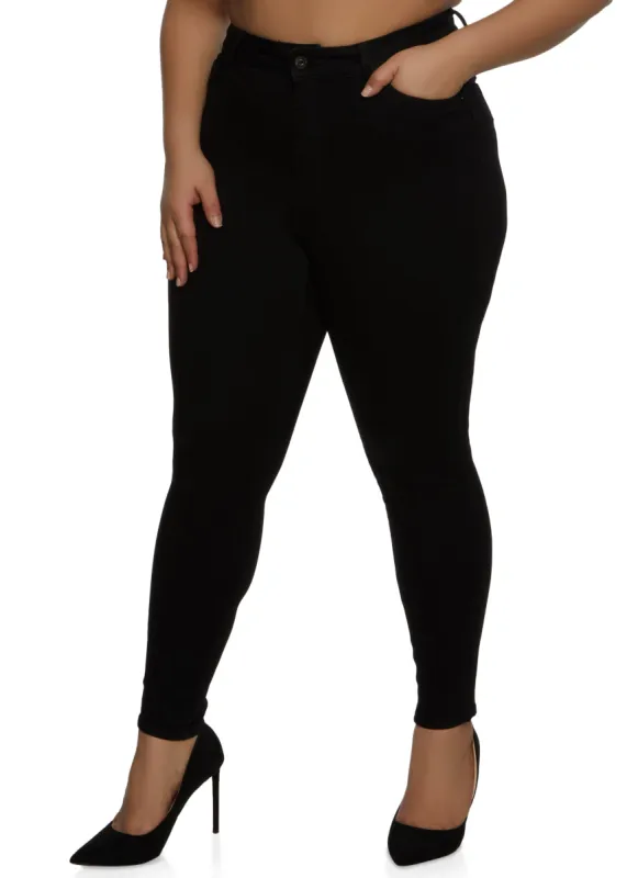 Plus Size WAX Push Up High Rise Skinny Jeans sold by Rainbow