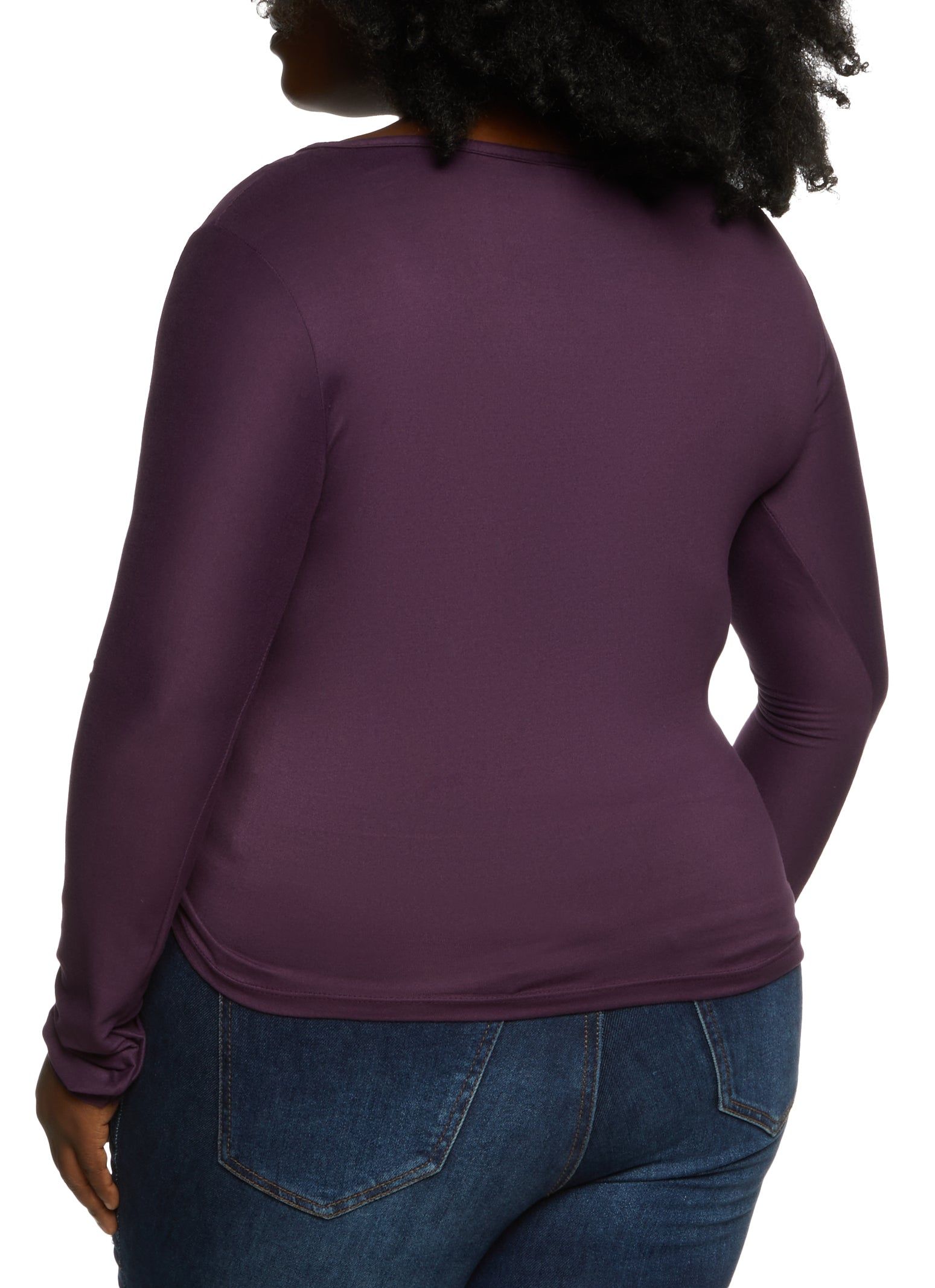 Plus Size Drawstring Ruched Front Top sold by Rainbow product image thumbnail 2