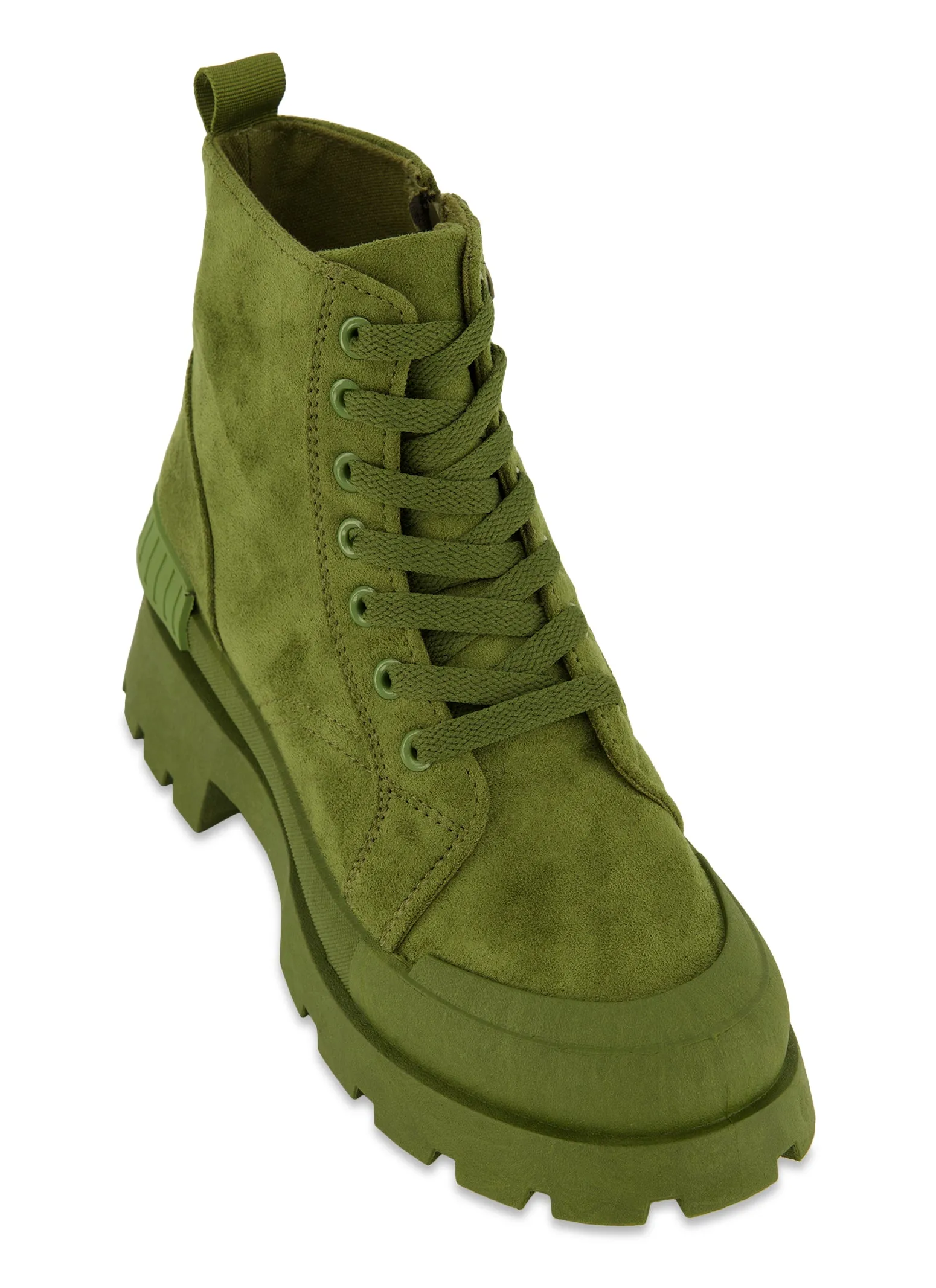 Canvas Cap Toe Detail Combat Boots sold by Rainbow